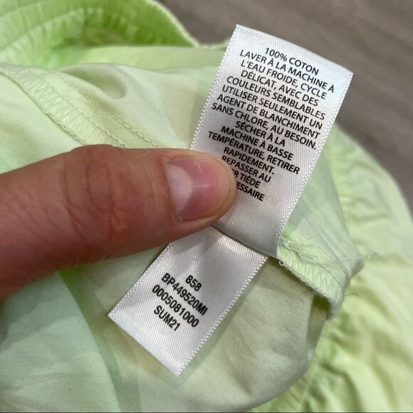 Bp Sweat Shorts in Lime Summer Lightweight Cooton - Picture 6 of 6